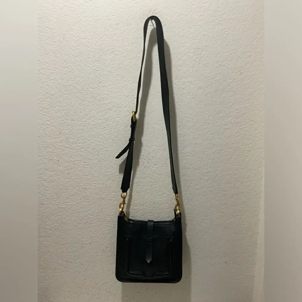 Rebecca Minkoff Small Leather Crossbody Bag in Black